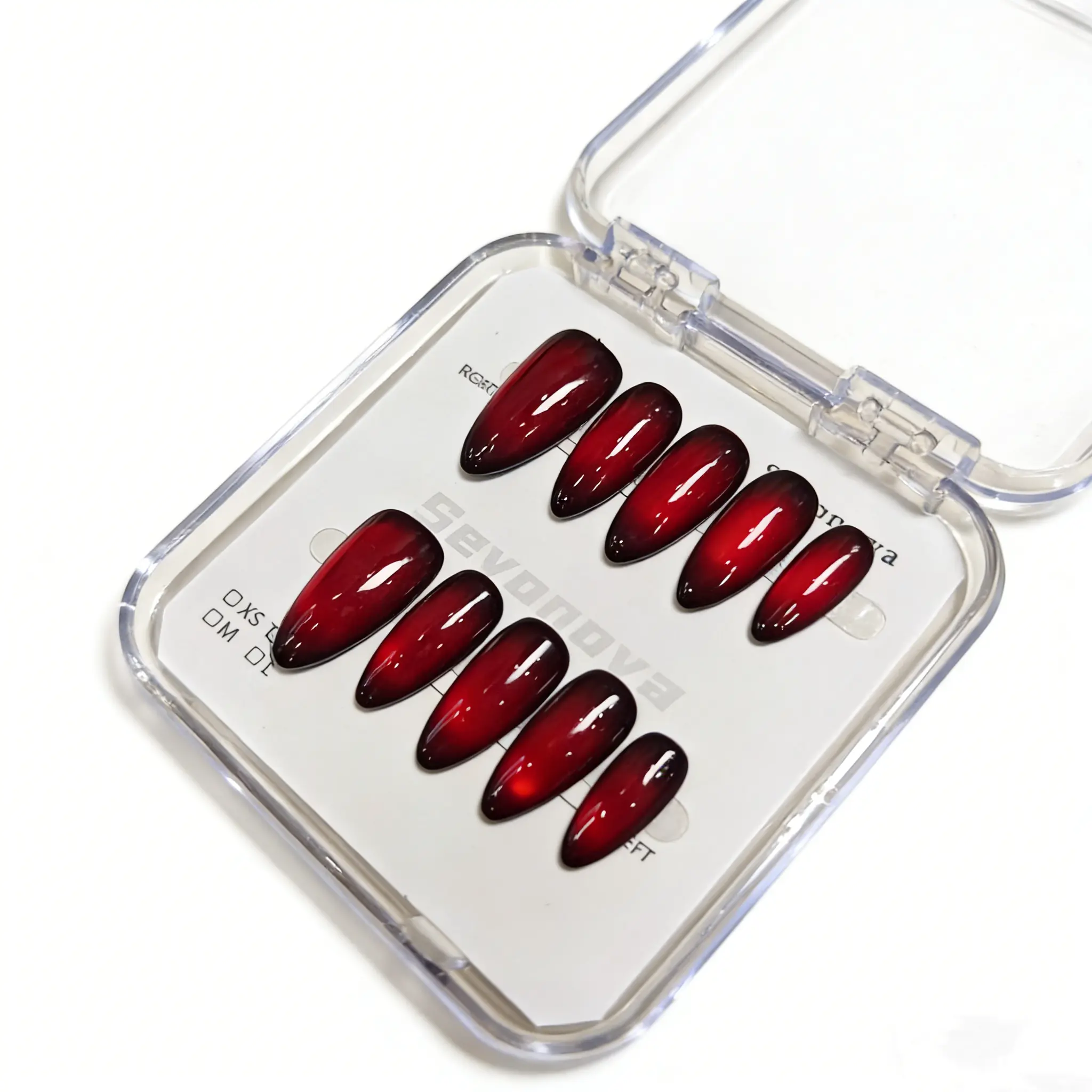 Burgundy gradient nail art, a luxurious and delicate nail design that seamlessly transitions from deep burgundy, presenting a rich and lustrous texture, exuding an air of elegance and mystery, and is the perfect choice to add charm to your look  Manicure