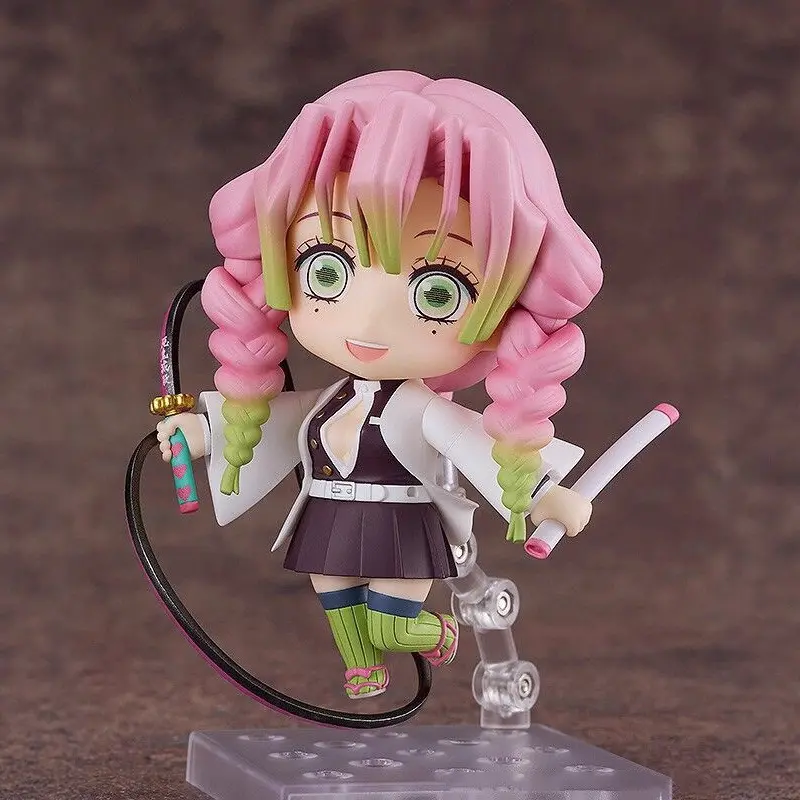 Q Demon Slayer Mitsuri Kanroji Plastic Chibi Boxed Figure Ornament Collectible Model - Suitable for Anime Fans, All Seasons Use, No Assembly Required