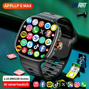 LOKMAT 4G SIM Card Android Smart Watch, 2.16'' AMOLED Large Screen 3GB+32GB Smartwatch for Men Women with Rotating Camera WiFi GPS, 1150mAh Fitness Activity Tracker Watch