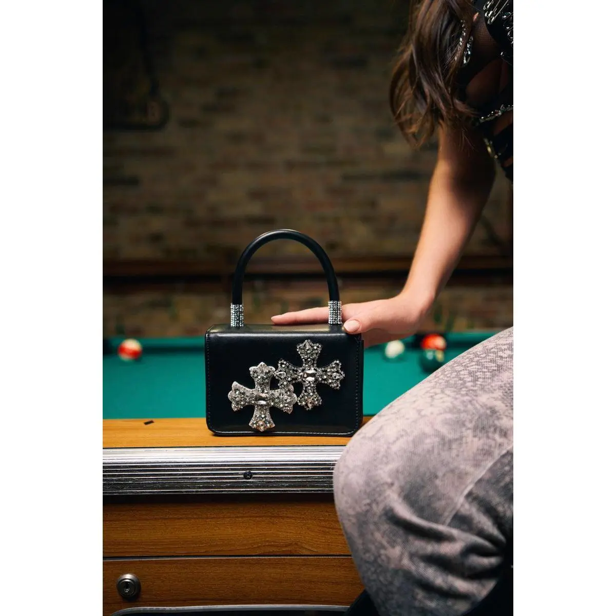 EVERYTHING CHROME PATCH PURSE