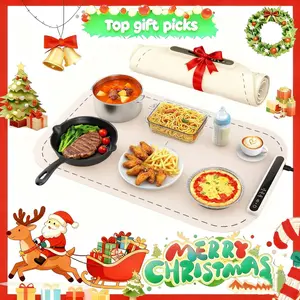 KISSAIR Roll-Up Silicone Food Warmer Mat | 3-Temper Settings (140°F-212°F) & Auto Shut-Off | Full-Surface Heater for Plates, Wine & Hands versatile food warmer