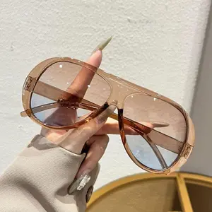 2026 Large-Frame 3-Piece Aviator Sunglasses, European-American Modern Trendy Styling Sunwear, UV400 Protection, Modern Trendy Sunglasses for Sports & Outdoor Use, Trendy Styling Sunglasses