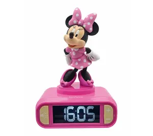 Lexibook Minnie 3D Digital Alarm Clock with Sounds