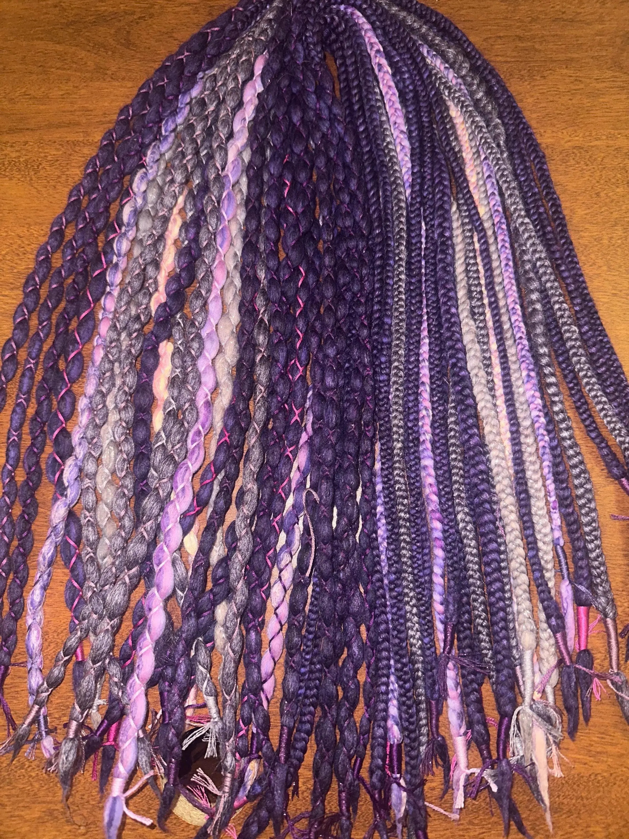 Impress mix wool dreadlock extensions, braids, locs