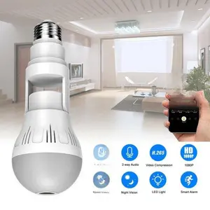 360° Panoramic Hidden Light Bulb Wifi Camera