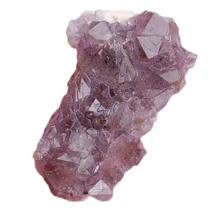 Thunder Bay Amethyst Cluster • 49 g Natural Lilac Bar with Red Hematite Dusting • Canadian Crystal of Strength & Serenity
