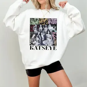 Katseye Music Sweatshirt. The Global Girl Group Kpop Katseye Hoodie, Kpop Beautiful Chaos Katz Hoodie, Korean Pop Music Tee, Unisex Sweater Pullover Tee Cotton Womenswear Fit Polyester Printed Tops Crewneck Casual Long Sleeve