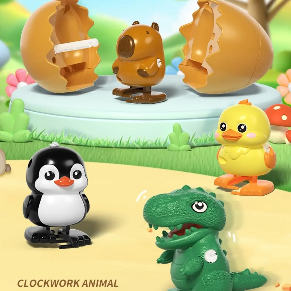 The best  Eggs toys 1pcs/4pcs/8pcs Wind-Up Dinosaur Toy, with Hilarious Wind-Up Action, Hopping Duck Egg Toy,  Toys Prefilled Easter Eggs for Easter Egg Hunt