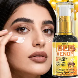 60g Bee Venom Eye Cream, Firming & Moisturizing Eye Cream with Bee Venom, Collagen & Caffeine, Fast-Absorbing, Day & Night Use, Deeply Moisturizes & Nourishes, Men & Women, Eye Lift Cream, 24h hydration, Moisturizer, Eye Treatments