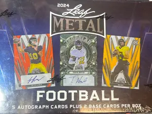 2024 Leaf Metal Football Hobby Sports Trading Card Box