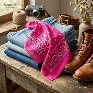 2 Pack Paisley Pattern Cotton Bandanas - 22x22 Inches Versatile Handkerchief Face Mask for Men and Women, Soft Breathable Fabric for Outdoor Activities, Fashion Accessory, Daily Use, Unisex Design