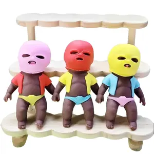Stretchy Sand-Filled Stress Relief Doll, 13cm TPR Squishy , Oddly Satisfying Fidget  for Anxiety Relief & Fun Indoor Recreation