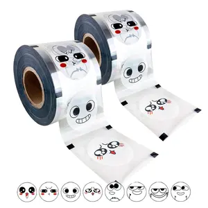 ALDKitchen Cup Sealing Film Black and White Funny Faces | 8 Patterns | Seals 3304 Cups per Roll | 90mm-105mm | 2 PCS | Compatible with PP, PET, and Paper Cups