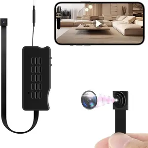 New DIY Camera Mini Camcorder with 1080P Recording and Video Recording Capabilities SD Card Storage for Children Pet Safety Car Cameras and Various Indoor Scenes Wireless Mini Portable Monitor Camera Compact Black