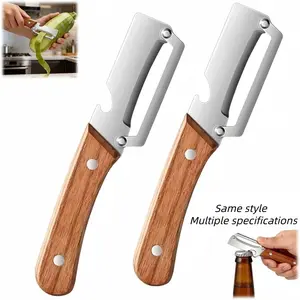 Multi-Functional Kitchen Vegetable/fruit Peeler, Ultra-Sharp Stainless Steel Blade, Non-Slip Handle, Includes Bottle Opener, Stainless Steel Slicer, Camping/beach/fishing Gear