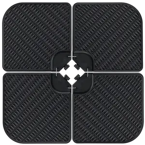 Best Choice Products 4-Piece Cantilever Offset Patio Umbrella Stand Square Base Plate Set w/ Easy-Fill Spouts