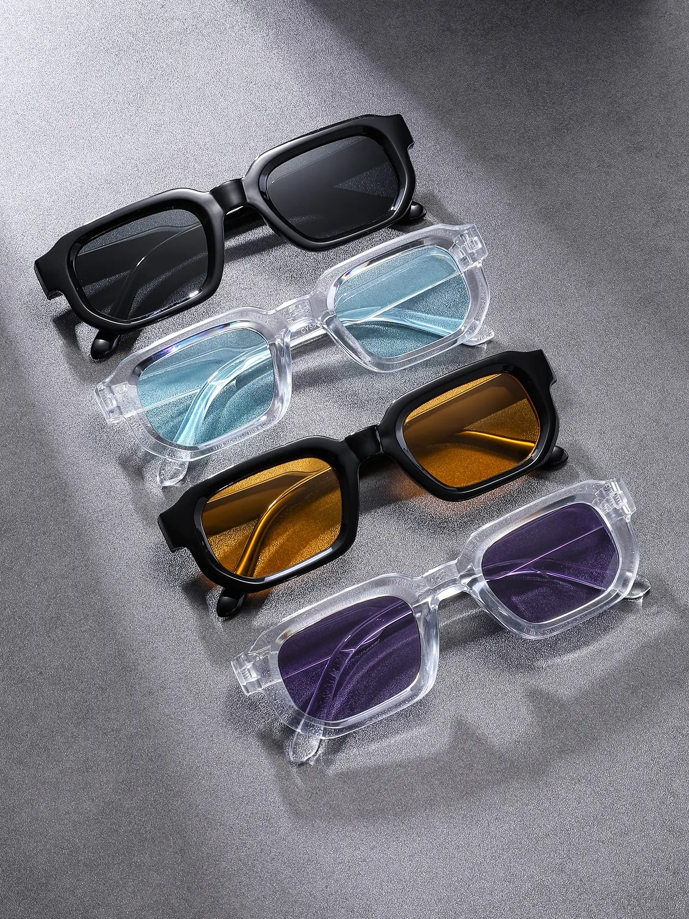 4 Piece Retro Small Frame High Quality Trendy Vintage Sunglasses for Men and Women, Stylish Uv100 Protection Uv Blocking Sunglasses for Outdoors, Parties, Travel and Fishing, Trendy Beach Eyewear, Stylish Shades