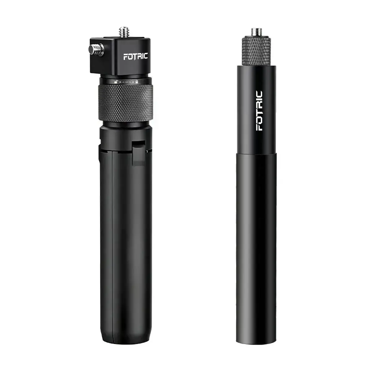FOTRIC Invisible Bullet Time Selfie Stick & Rotatable Handle Tripod for Insta360 X5/X4/X3/ONE X2/ONE RS, DJI Osmo 360 & GoPro, Universal 1/4" Mount Panoramic & Action Camera Accessories for Travel, Sports & Photography