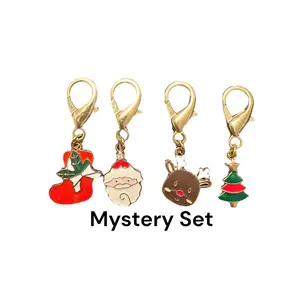 Christmas Set of 4 Stitchmarker/keychain Set