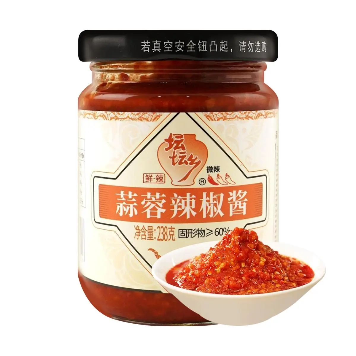 Tantanxiang Garlic Chili Sauce - Spicy Flavor 238g - Hunan Specialty - Perfect for Noodles & Rice