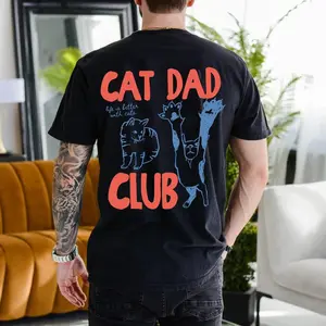 Cat Dad Shirt, Cat Dad Tee, Back Design Tee Funny Cat Shirt, Cat Lover, New Cat Dad Shirt, Pet Parent