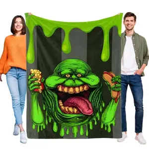 Halloween blanket Ghostbusters flannel blanket   soft and comfortable with clear patterns and easy cleaning summerwins