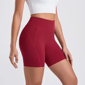 OYV Women's High Waist Tummy Control & Butt-Lifting Shorts with Sculpting Seam Design