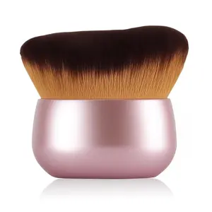 Extra Large Makeup Brush & Self Tanning Brush for Foundation Arms Legs Bronzer Blend Body Face Back Makeup Pink Rose Gold Ergonomic Design Luxurious Bristles Wet Dry Use