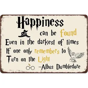 Wizard Theme House Decoration Wizard World Poster Wall Decoration Retro Signage Pub Cafe Restaurants Man Cave Wall Decorate Metal Tin Sign 8X12 inch