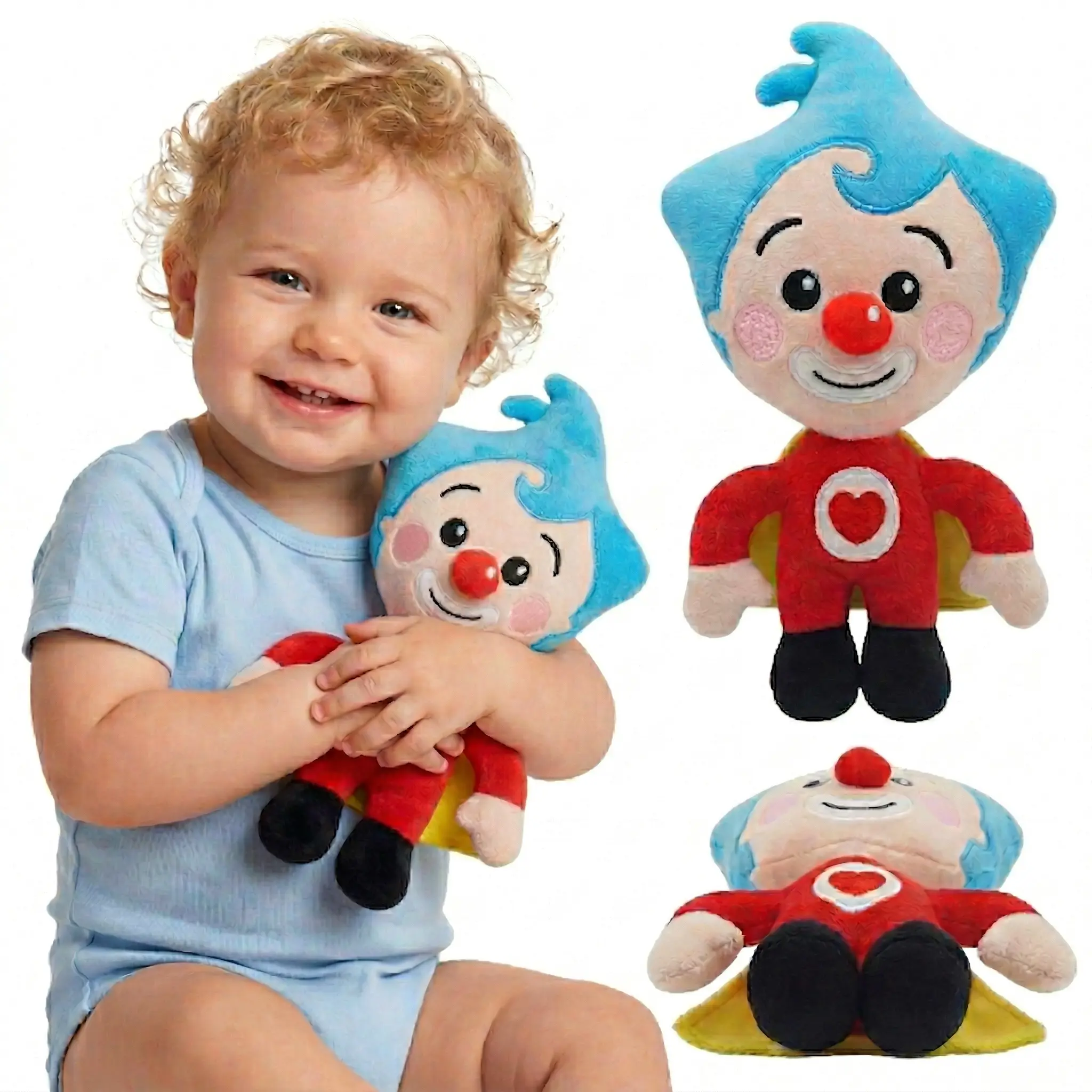 Soft Cartoon Superhero Plush Toy - Unisex Cotton Soft Stuffed Animals, 6-Piece Animal-Shaped Stuffed Toys, Huggable Sleeping Companion for Toddlers (0-6 Years), Ideal Birthday & Baby Shower Gift