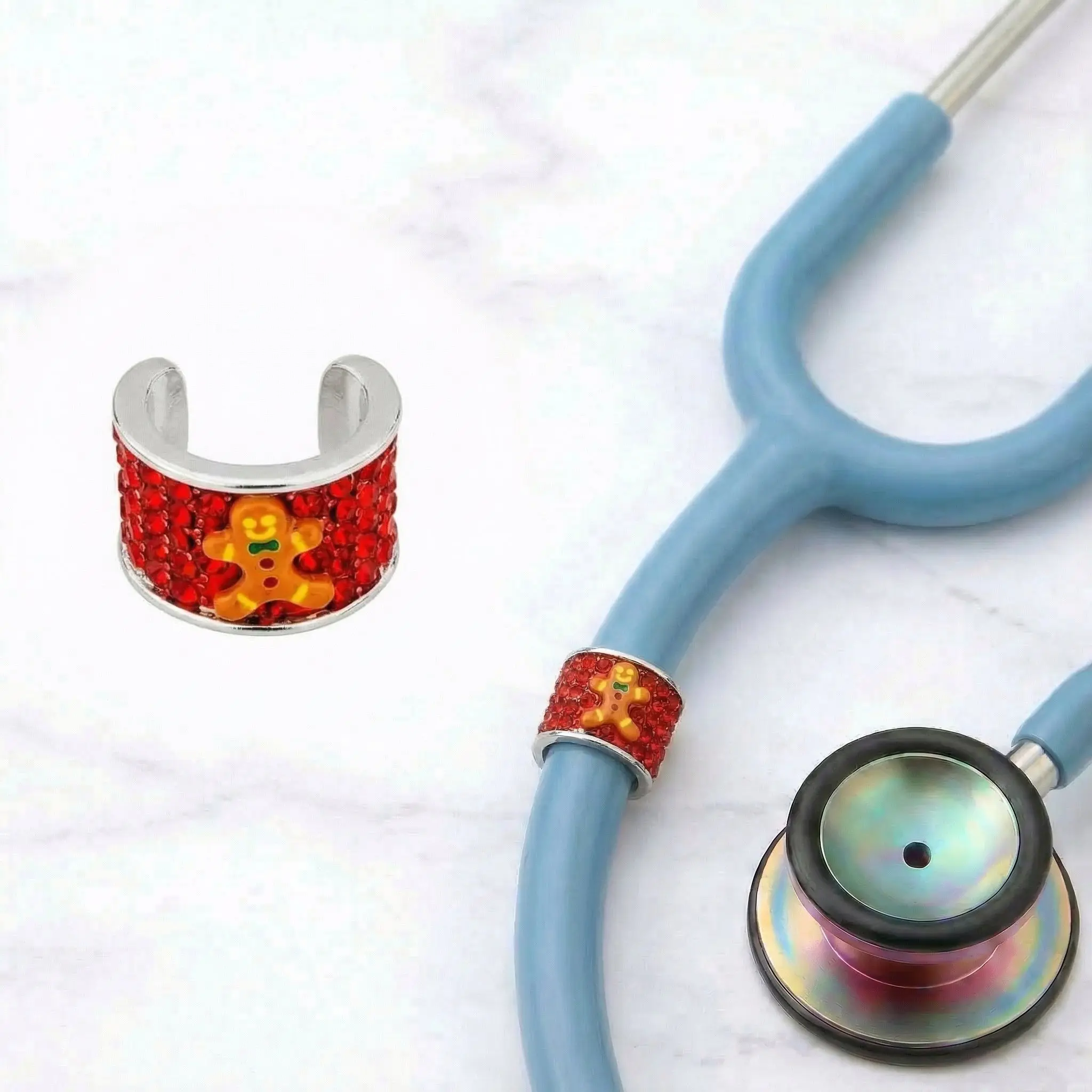 Gingerbread Stethoscope Charm