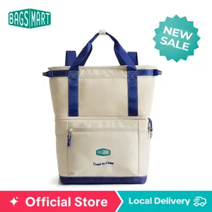 【NEW IN】BAGSMART Coast 20-Can Insulated Cooler Bag, Soft Grocery Bag, Waterproof Food Bag, Cooler Tote Bag for Park Coast Beach Picnic Mothersdaygift