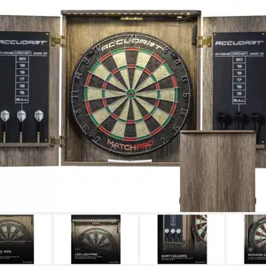 MatchPro LED Dartboard Cabinet Set – Elevate Your Game Room