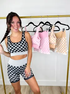 Hey Girl High-Rise Checkered Avery Mae Lounge Set - 3 colors!