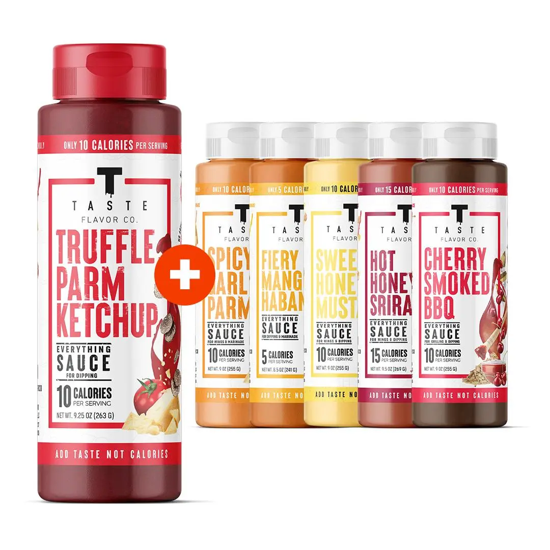 Taste Flavor Co. Taste of Everything Bundle - Variety Pack of Low Calorie Sauces