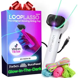 Loop Lasso NANO - Viral Glow in the Dark String Toy - 100+ Tricks, Beginner-to-Pro - Stocking Stuffers for Teen Boys, Christmas Gift for Boys 8-13+, Cool Gadgets for Kids & Adults