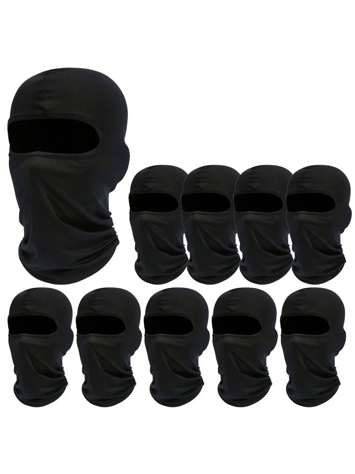 Solid Color Ski Mask Balaclava Full Face Face Mask for Men Women, Tactical Windproof Scarf for Snowboard Motorcycle, Fitted Street Style All Seasons Protective Gear