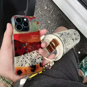 IPhone 13/14/16 Pro Max PC Case Cover | Melard Leopard Pattern Splicing | Leopard Pattern Chain | Best Friend Gift | Suitable for iPhone 11 12 13 14 15 16 Pro Max