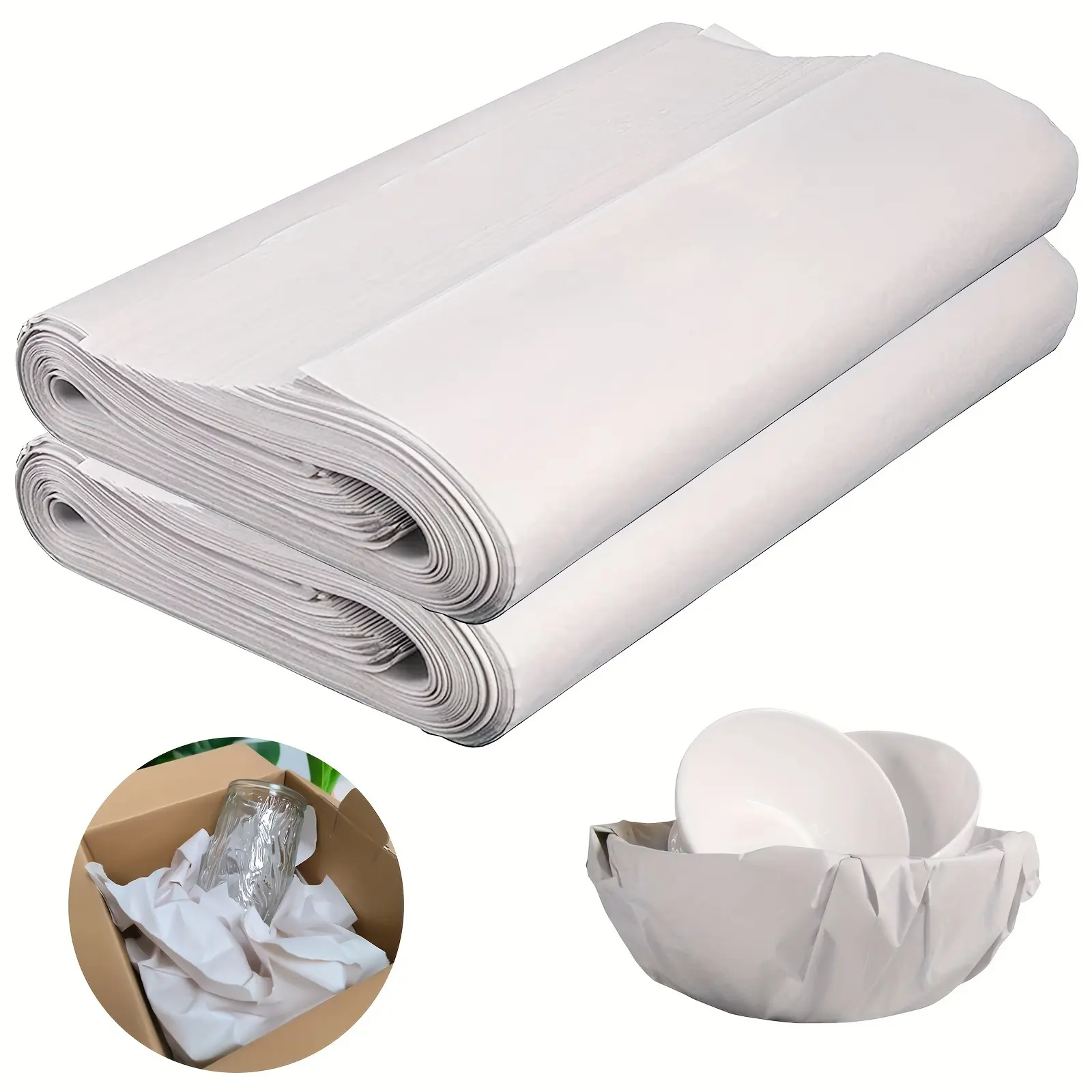 200/300pcs Large Moving Packing Paper Sheets | Unbleached Newsprint for Fragile Item Protection | Eco-Friendly Moving Supplies