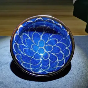 JianZhan Tea Coffee Cup Bowl Chinese Crafts Mug Designer Collection Ancient Style Handmade 3.82 inches Tall Unique Tradition