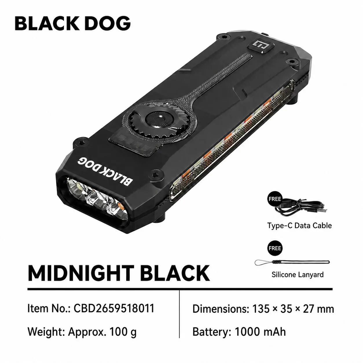 BLACKDOG Premium Rechargeable EDC Flat Flashlight with Laser,UV & High-Brightness LED Combo, Magnetic Base, Compact Multi-Function Pocket Light for Outdoor Adventures, Camping and Emergencies