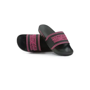 Vanissa Black/Pink Slides
