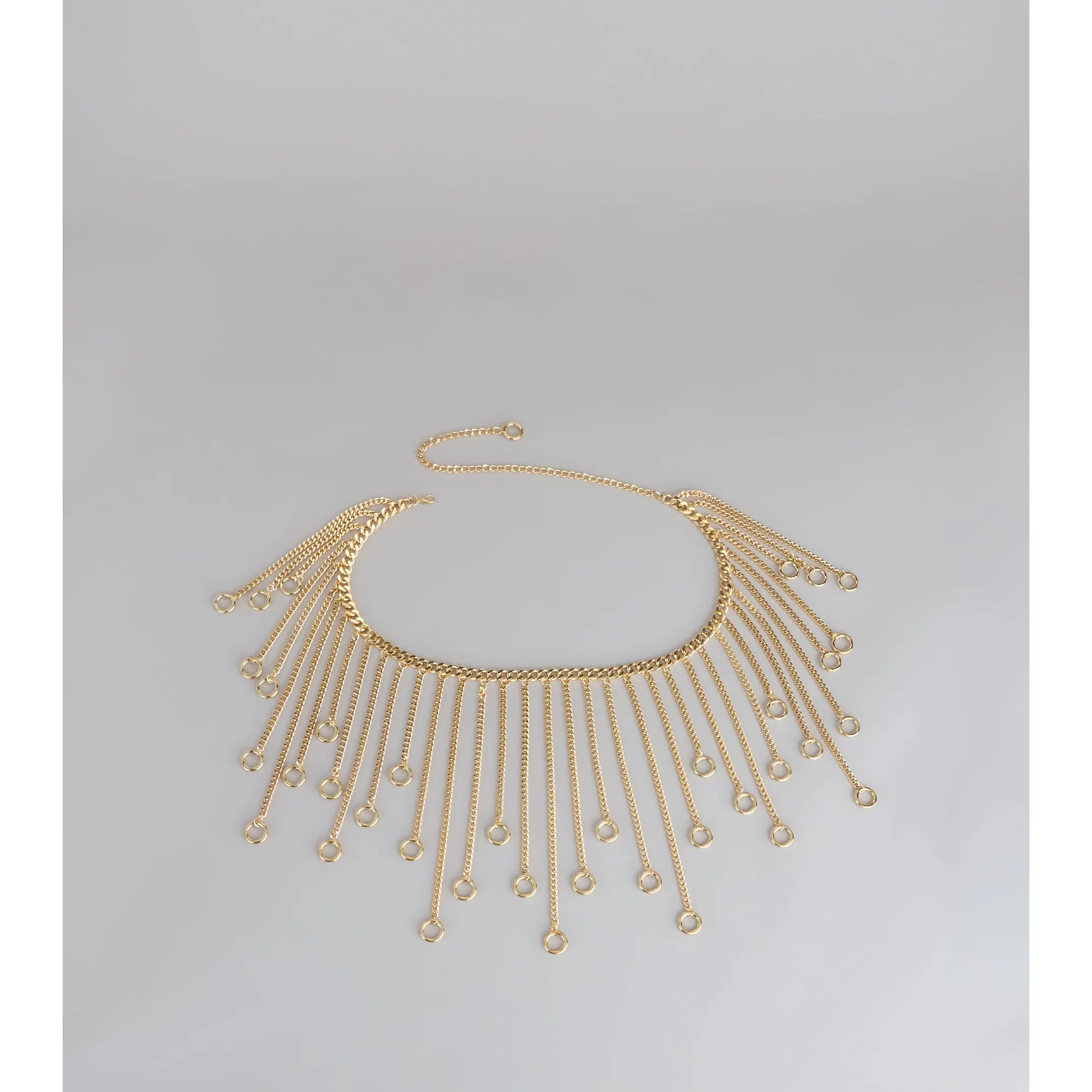 Statement Moves Fringe Chain Belt