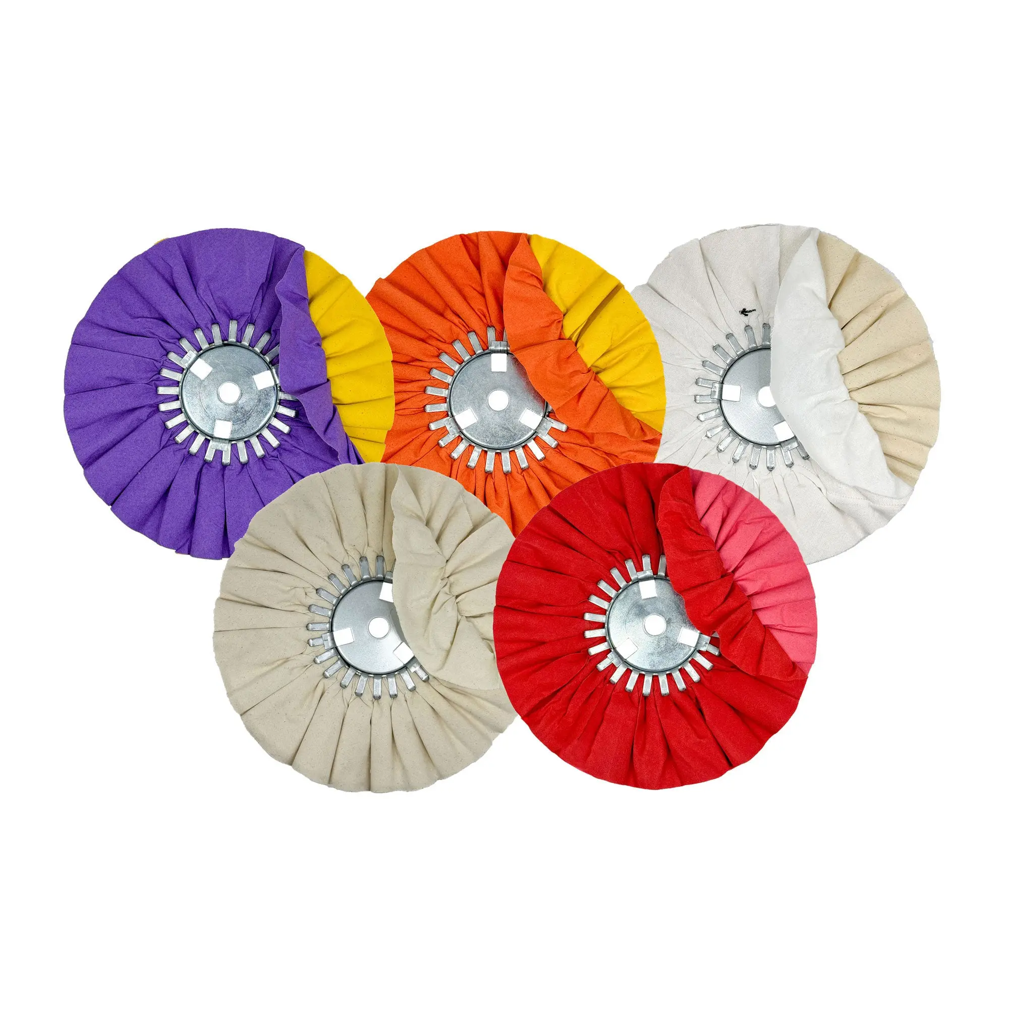 Renegade Products Combination Airway Buffing Wheels for Aluminum & Stainless Steel – Cutting, Color & Finish Stages