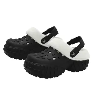 Yassia Titan Series Non-Slip Soft sole Plush Slippers | 5cm Street-Style Warm Slides For Fall and Winter