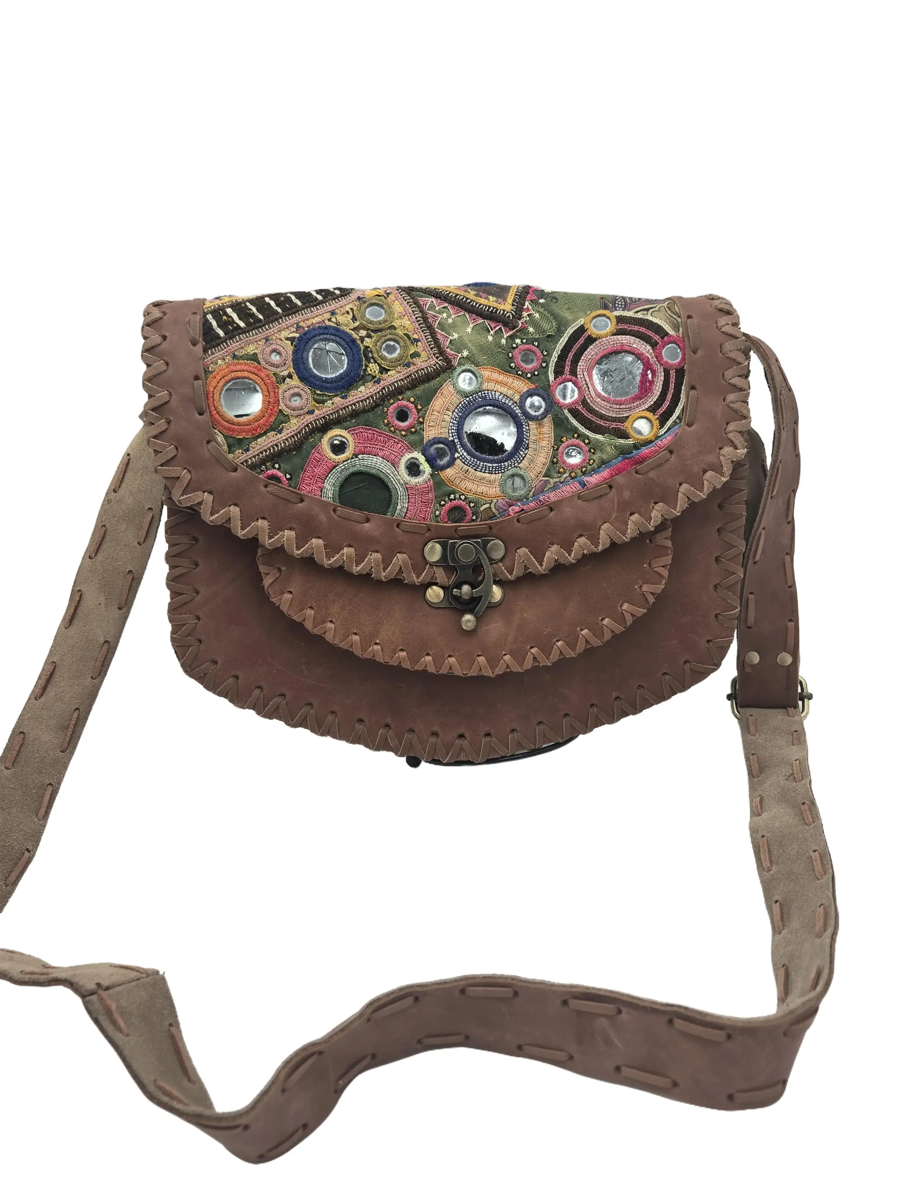 Priyali    Handcrafted leather handbag  Banjara handbag