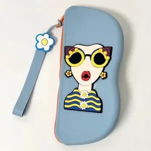 Cartoon Silicone Glasses Case Vintage Portable Sunglasses Box Ideal Holiday Gift