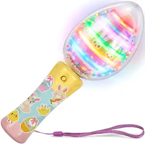Easter Egg Magic Ball Wand -7.5" - Custom Egg-shaped Top Light Up Magic Ball Toy Wands