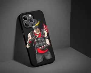 Free Fire Warrior Phone Case Design – Anime Gaming iPhone 17/16/15/14/13/12/11/XS Pro Max Plus, Tough & MagSafe Case
