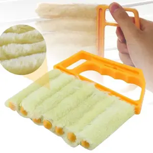 Cleaner Brush , Blinds Dust Shutters , Mini Washable & Removable Window Air Conditioner Duster Handheld Household Kitchen Cleaning Tools , For Awnings , Siding , Car , Fan